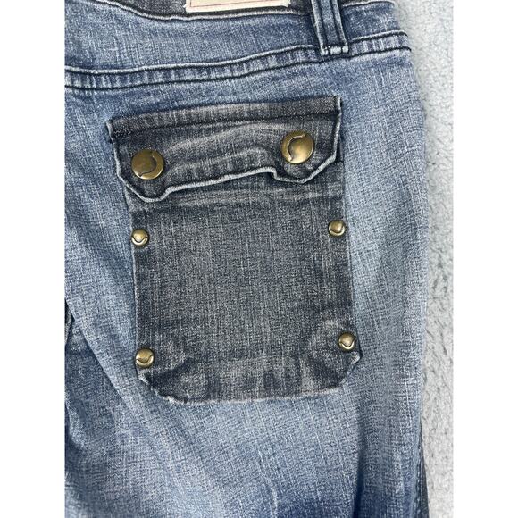 Miss Vigoss Junior Women's Size  5/6 Denim Mixed Color Jeans y2k - Picture 15 of 16